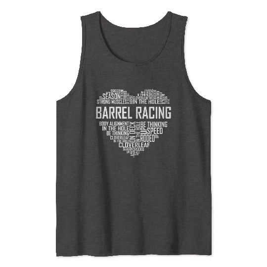 Barrel Racing - Heart Tank Tops