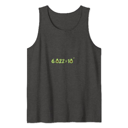 Funny Avocado Avogadro' Number Tank Tops