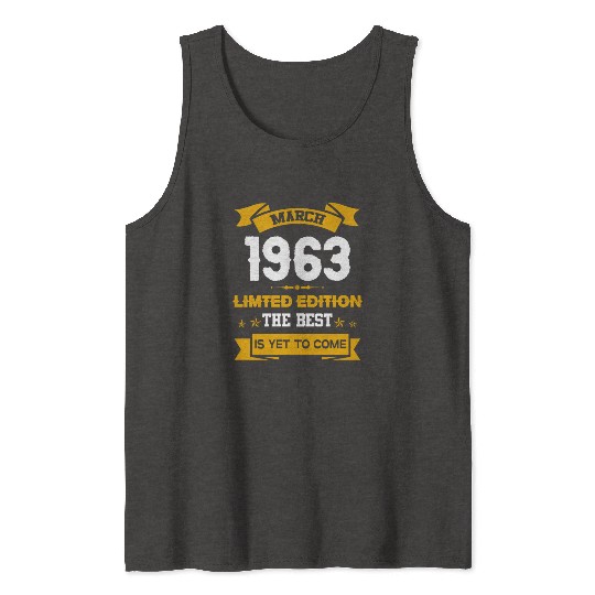 March 1963 Birthday Surprise Tank Tops