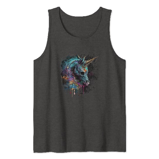 dark unicorn love Tank Tops