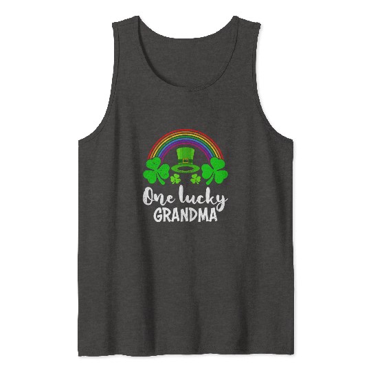 One Lucky Grandma St Patrick's Day Grandma Tank Tops