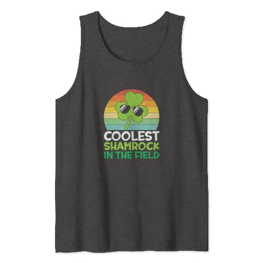 Toddler Boys St Patricks Day Coolest Shamrock Tank Tops