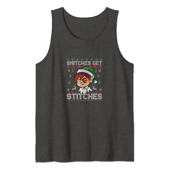 Warrior 12 Snitches Get Stitches Tank Tops