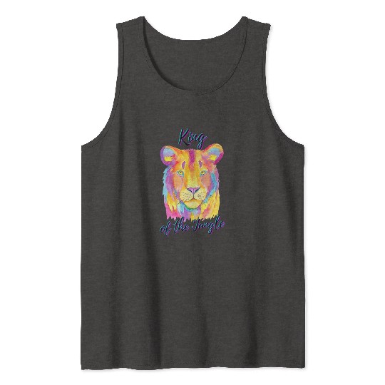 Lion King of the Jungle Tank Tops