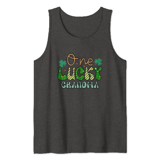 One luckyPatricks Day Sublimation Tank Tops