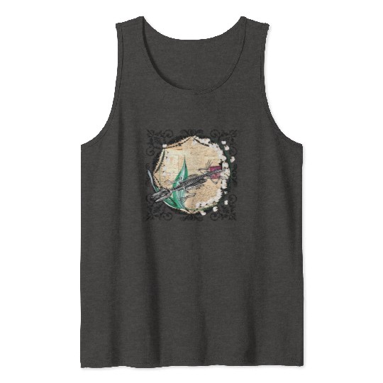 The Skeleton Of An Alligator - Vintage Steampunk Tank Tops