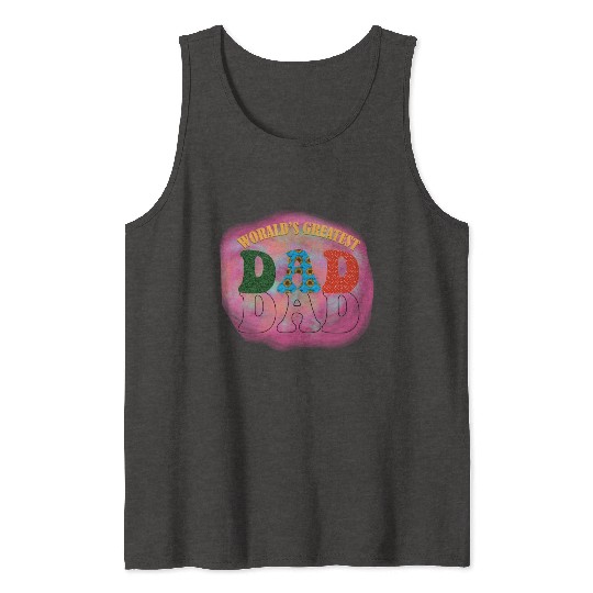 WORALDS GREATEST DAD Sublimation Tank Tops