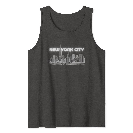 New York City Tank Tops NYC Skyline City Lovers Tank Tops
