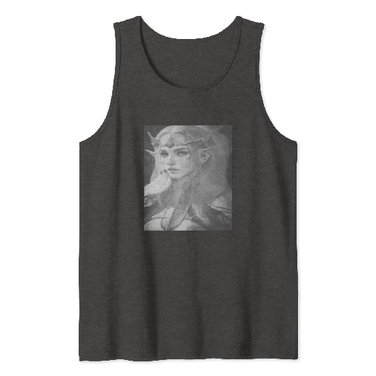 Fairy elf woman fantasy mysticism magic mythical e Tank Tops