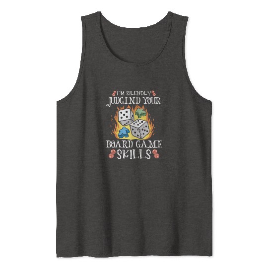 Wine Board Games Chess Board Game Player Gambling Tank Tops