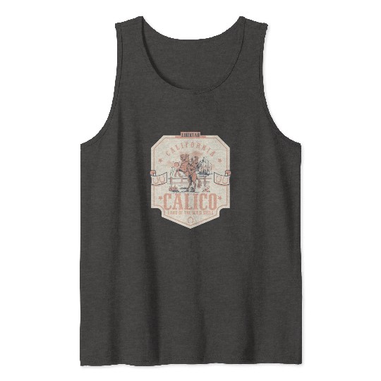Calico california wild west town Tank Tops