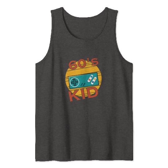 Gamer Kid Retro 60s 1960s Tank Tops
