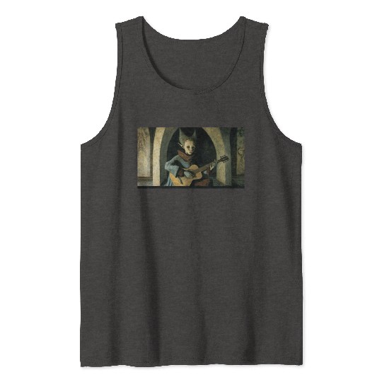 boy playing guitar painting style Remedios Varo Tank Tops
