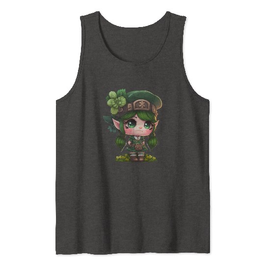 St. Patrick's Day Elf Saint Patricks Day Outfit Tank Tops