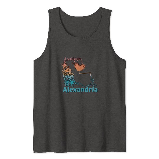 Alexandria Louisiana I love my home town Tank Tops