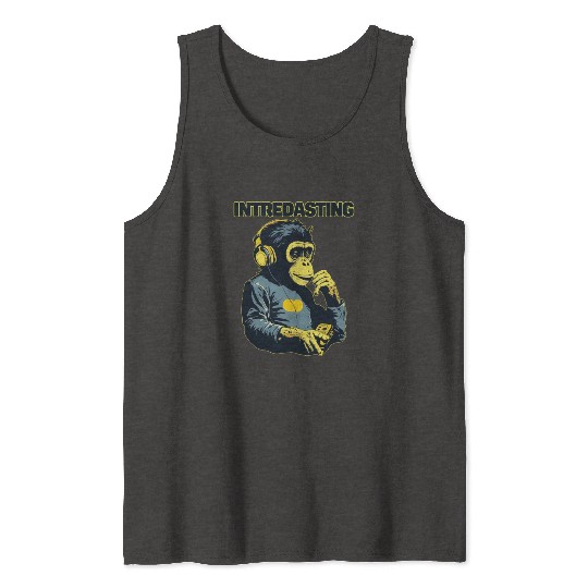Intredasting Beats - Interesting Monkey Ape Tank Tops