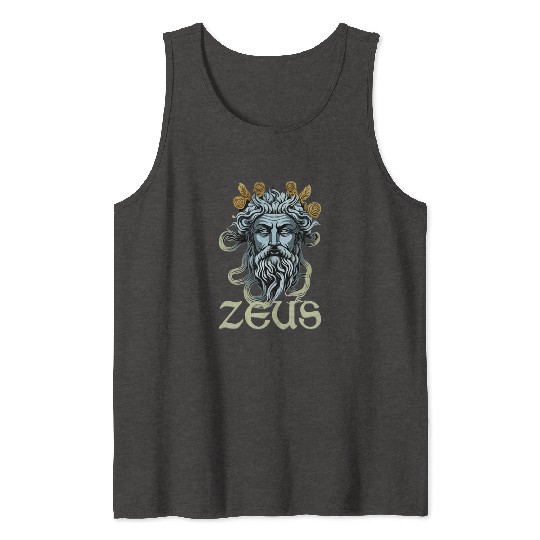 Greek God Zeus Greece Ancient Mythology Tank Tops