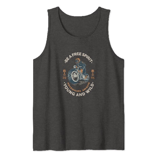 Adventure Awaits Motorcycle Wild Tank Tops