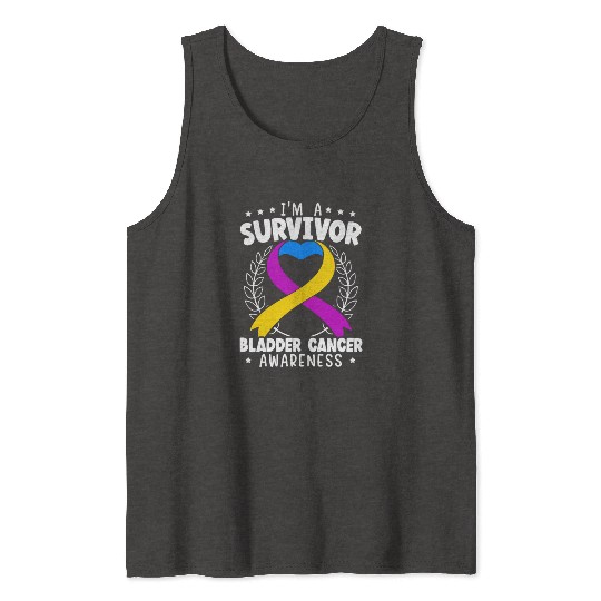 Bladder Cancer Survivor Bladder Cancer Awareness Tank Tops