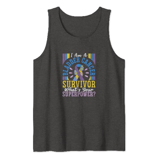 Bladder Cancer Survivor Bladder Cancer Awareness Tank Tops