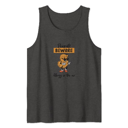 Peanuts Beware Allergy In The Air Peanut Allergic Tank Tops