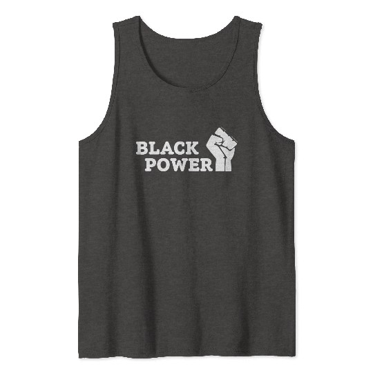 Black Power Tank Tops
