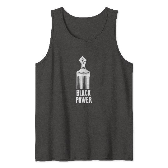 Black Power Tank Tops