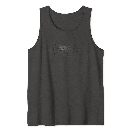 Octopus heartbeat gift Tank Tops