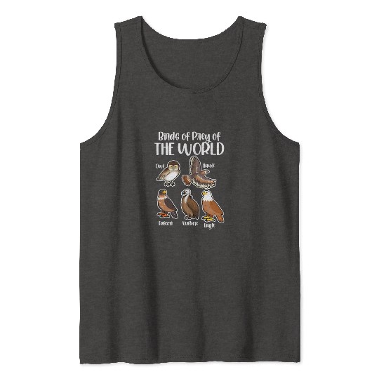 Birds of Prey Of The World Tank Tops