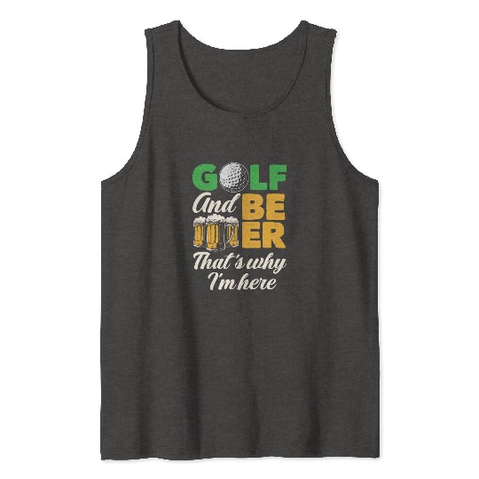 Golf Beer Tank Tops