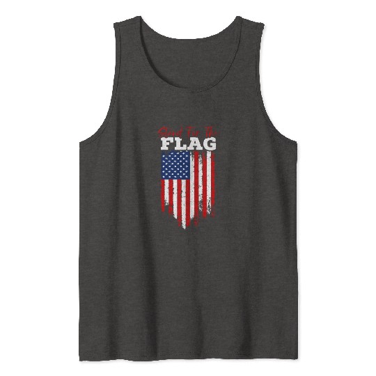 Stand For The Flag Veteran USA Flag Memorial Day Tank Tops
