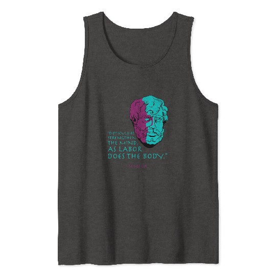Seneca Stoic Philosophy Quote Tank Tops