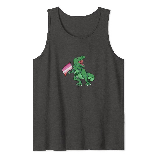 Lesbian T-Rex Tank Tops