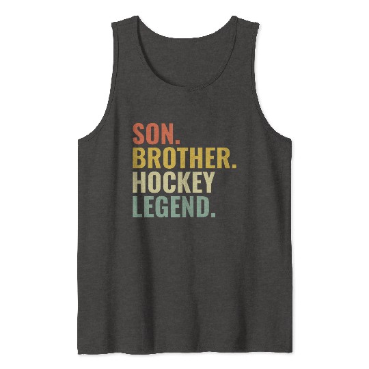 Son Brother Hockey Legend Tank Tops