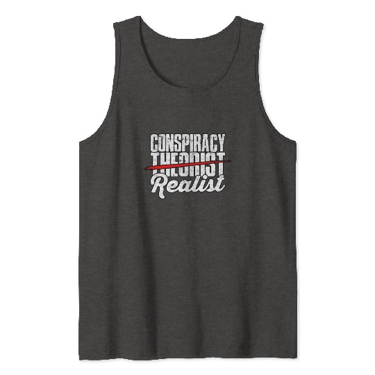 Conspiracy Theorist Theory Science Fiction Tank Tops