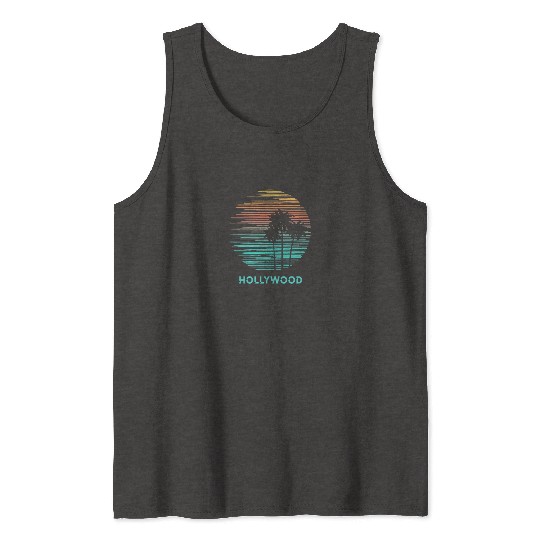 Hollywood California Cool Souvenir Vacation Tank Tops