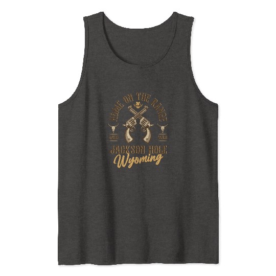 Jackson Hole Wyoming wild west town Tank Tops