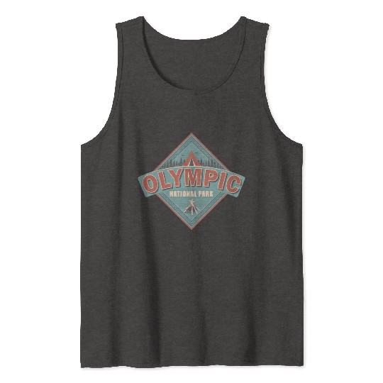 Washington State National Park Vintage US Camping Tank Tops