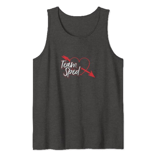 Team Sped Teacher Awareness Special Education Tank Tops