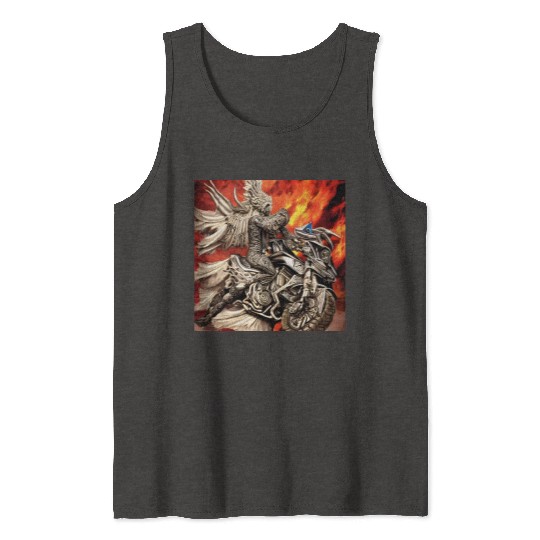 Devil Hellfire Riding Motorcycle Tank Tops