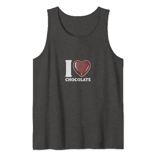 I Love Chocolate Tank Tops