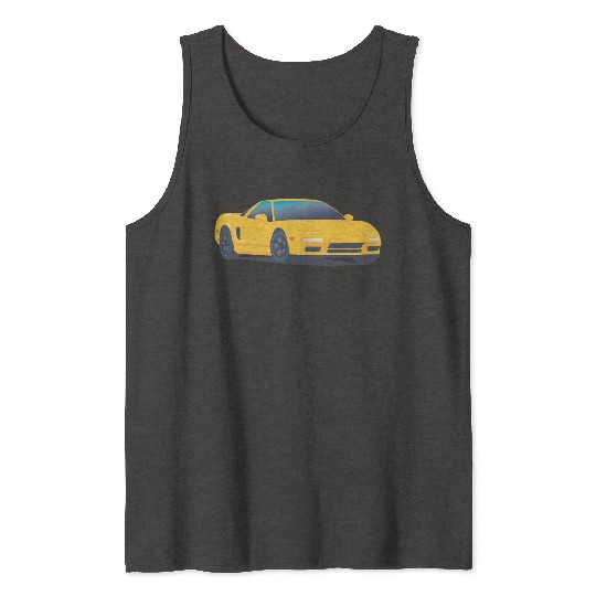 Yellow super car Tank Tops