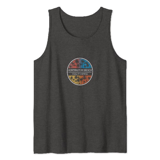 Huntington Beach California Stylish Vacation Tank Tops