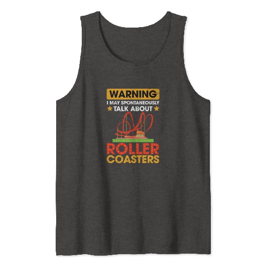 Vintage Roller Coaster Roller Coaster Lover Tank Tops
