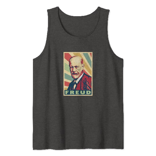 Sigmund Freud Vintage Colors Tank Tops