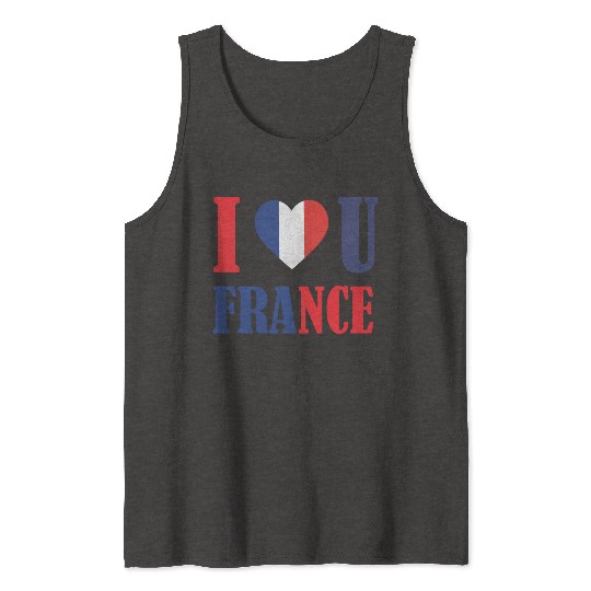 ILOVE FRANCE Tank Tops