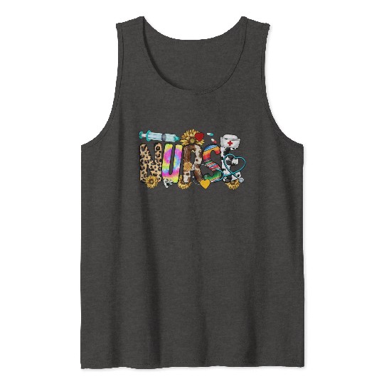 Registered Nurse Nursing School Nurse Week Leopard Tank Tops