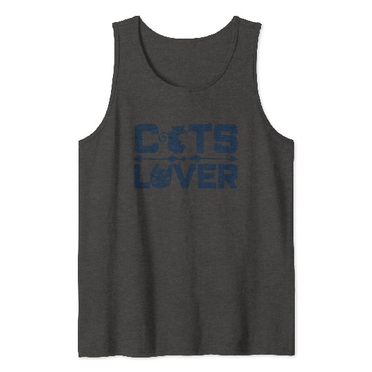 Crazy for Cats: Cute and Casual Cat Lover Top Tank Tops