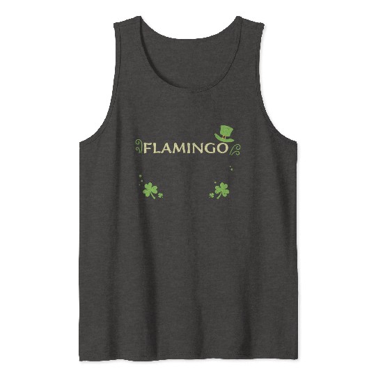 Flamingo - St. Patrick's Day Tank Tops