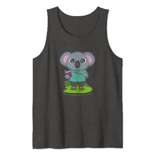 Koala Teacher Pointer Tank Tops